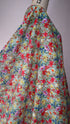 100% Japanese Cotton – Pale Turquoise Green Floral *Exclusive